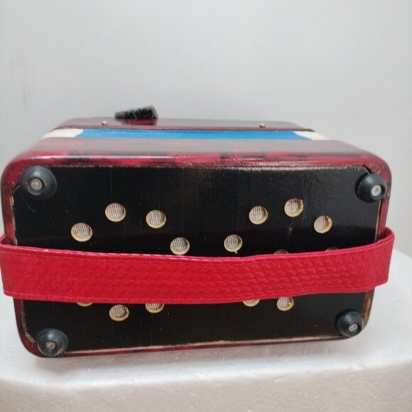 Vintage HERO Accordion. UC 102 Red With Box See Picture Nos - Picture 4 of 11